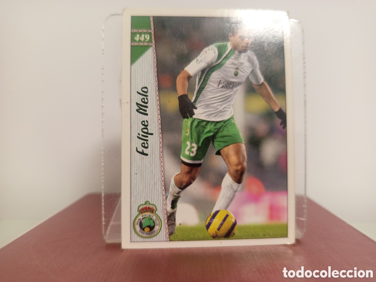 Fu&szlig;ball-Sticker: ❇️ CROMO CARD ⚽ FELIPE MELO RACING DE SANTANDER 449 LAS FICHAS LIGA 06 07 2006 2007 MUNDICROMO ❇️
