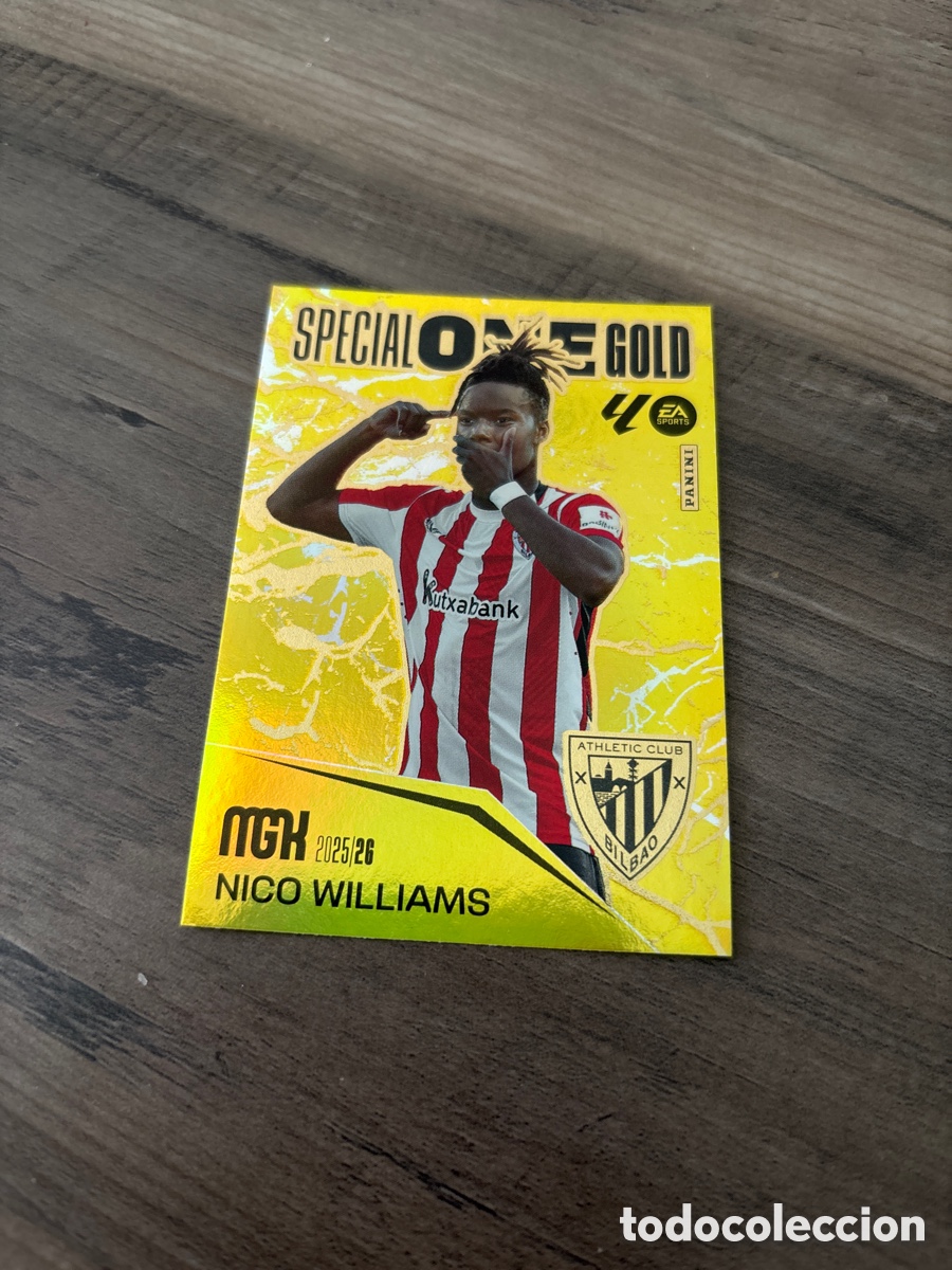 Fu&szlig;ball-Sticker: Special One Gold Nico Williams Megacracks 25-26