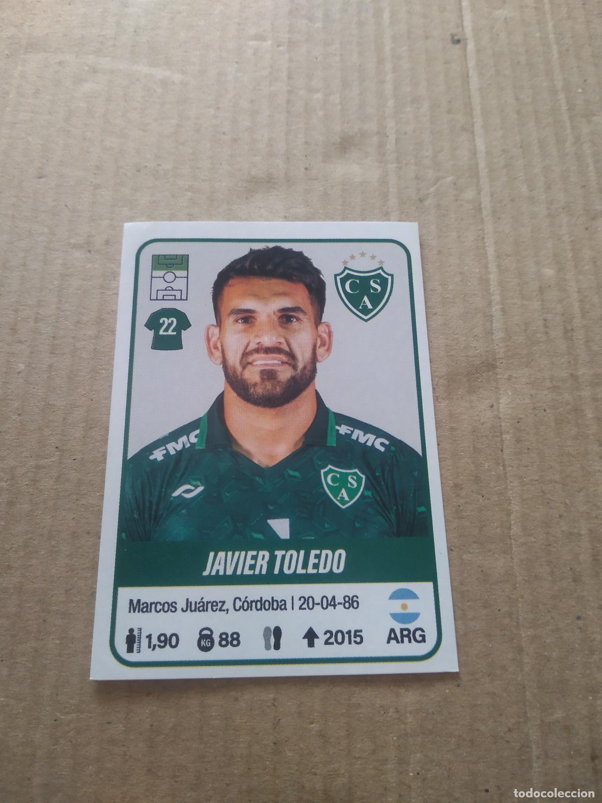 Cartes &agrave; collectionner de Football: 409 JAVIER TOLEDO SARMIENTO DE JUNIN CROMO FUTBOL ARGENTINO PANINI LIGA ARGENTINA 2023