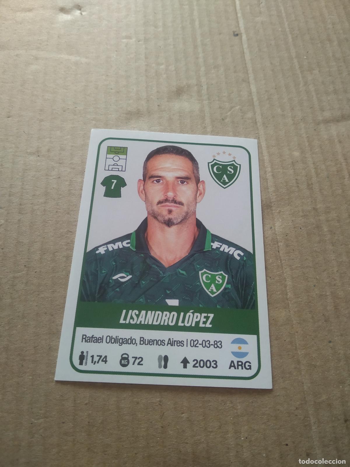 Cartes &agrave; collectionner de Football: 410 LISANDRO LOPEZ SARMIENTO DE JUNIN CROMO FUTBOL ARGENTINO PANINI LIGA ARGENTINA 2023