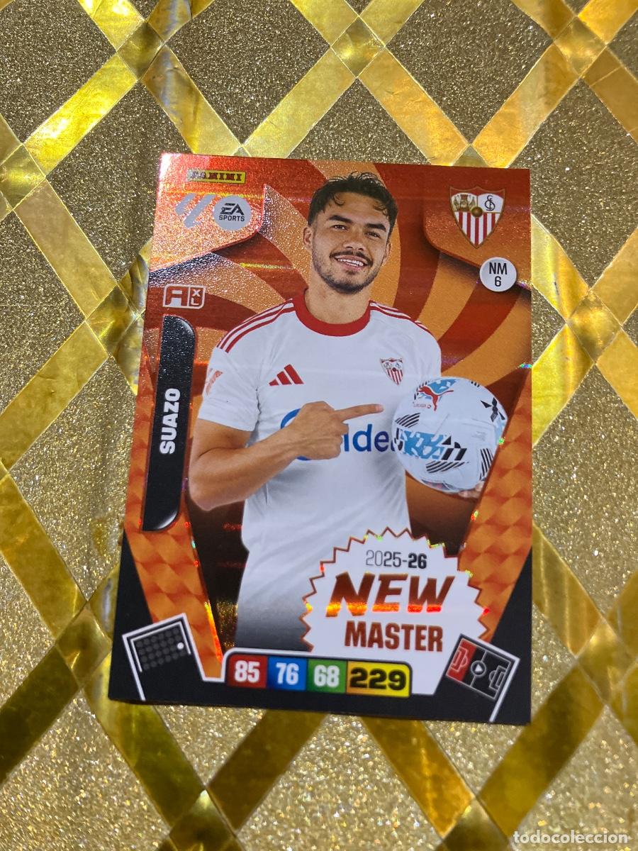 Cromos de Futebol: CROMO DE FUTBOL SUAZO SEVILLA NEW MASTER PARALELAS ADRENALYN XL 2025 2026 PANINI !