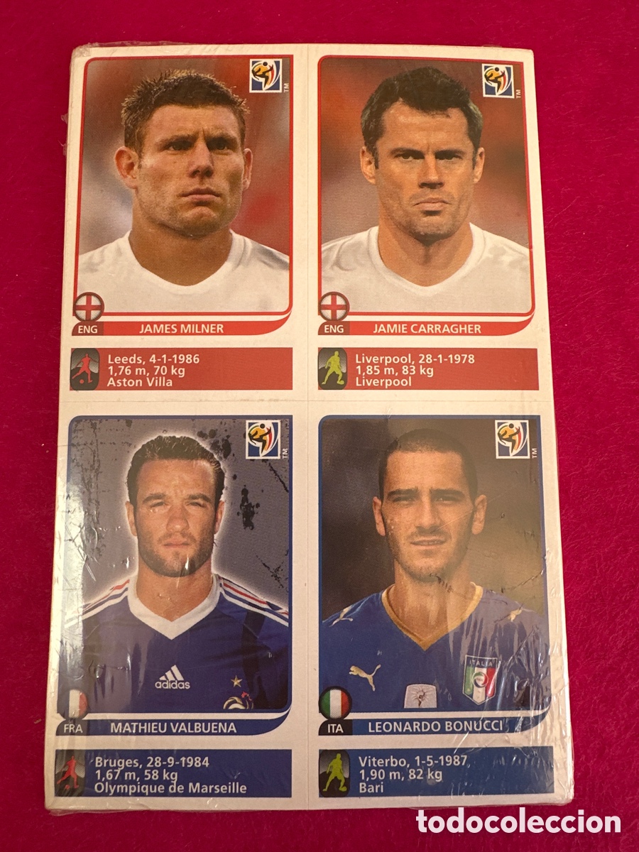 Cromos de Futebol: SET COMPLETO PRECINTADO ACTUALIZACI&Oacute;N CON 80 CROMOS EN L&Aacute;MINAS SIN CORTAR MUNDIAL SUDAFRI CA 2010