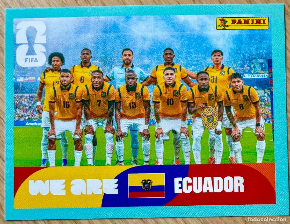 Cromos de F&uacute;tbol: ECU13 ECU 13 PLANTILLA ECUADOR MUNDIAL FIFA WORLD CUP 2026 26 STICKER CROMO PANINI SIN PEGAR