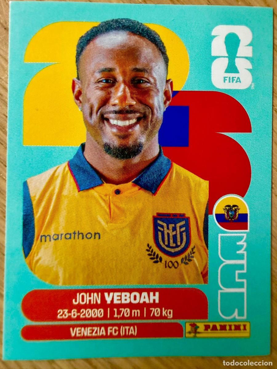 Cromos de F&uacute;tbol: ECU14 ECU 14 JOHN YEBOAH ECUADOR MUNDIAL FIFA WORLD CUP 2026 26 STICKER CROMO PANINI SIN PEGAR