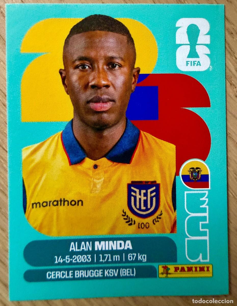 Fu&szlig;ball-Sticker: ECU18 ECU 18 ALAN MINDA ECUADOR MUNDIAL FIFA WORLD CUP 2026 26 STICKER CROMO PANINI SIN PEGAR