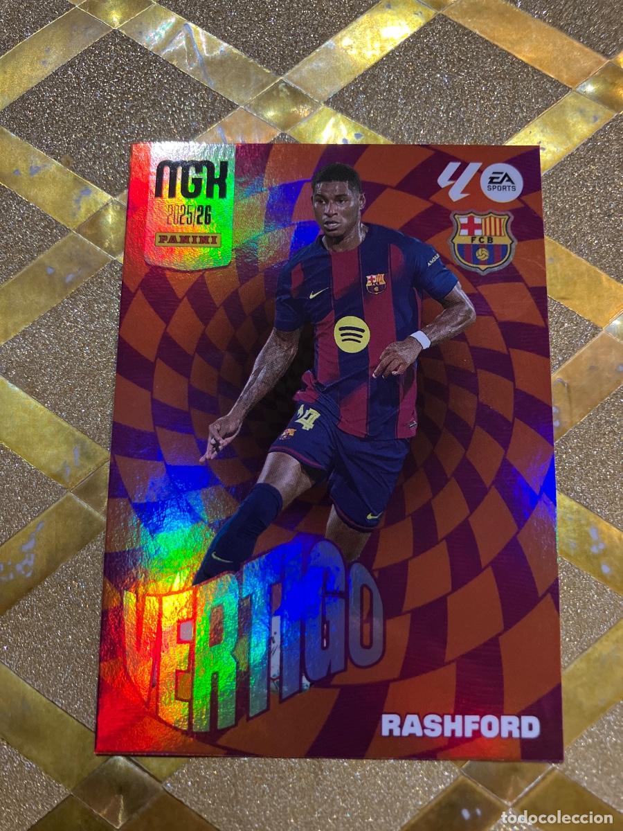 Cromos de F&uacute;tbol: CROMO DE FUTBOL NUMERO 509 RASHFORD BARCELONA VERTIGO MEGACRACKS 2025 2026 MGK PANINI !