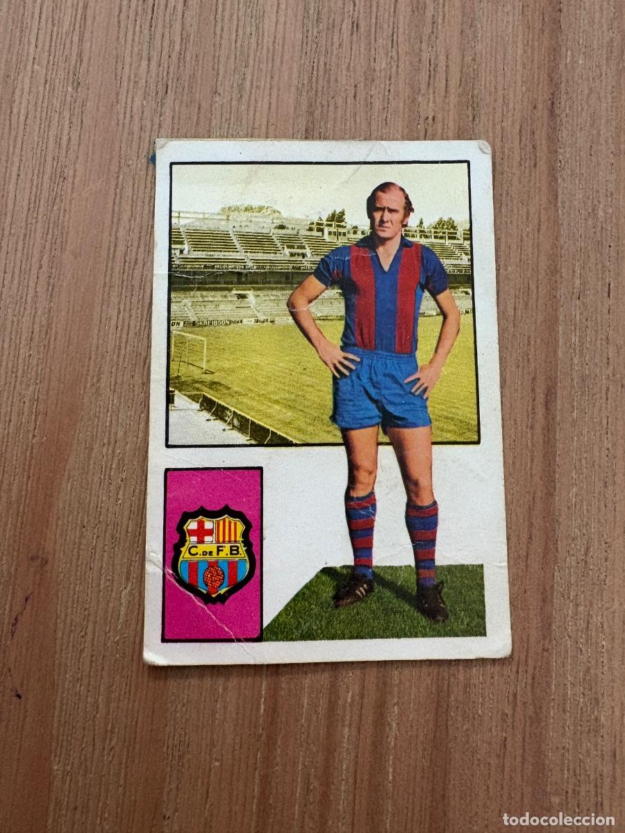 Cromos de F&uacute;tbol: 21. CROMO DESPEGADO LIGA FHER MARCIAL BARCELONA 1974-75 74&ndash;75