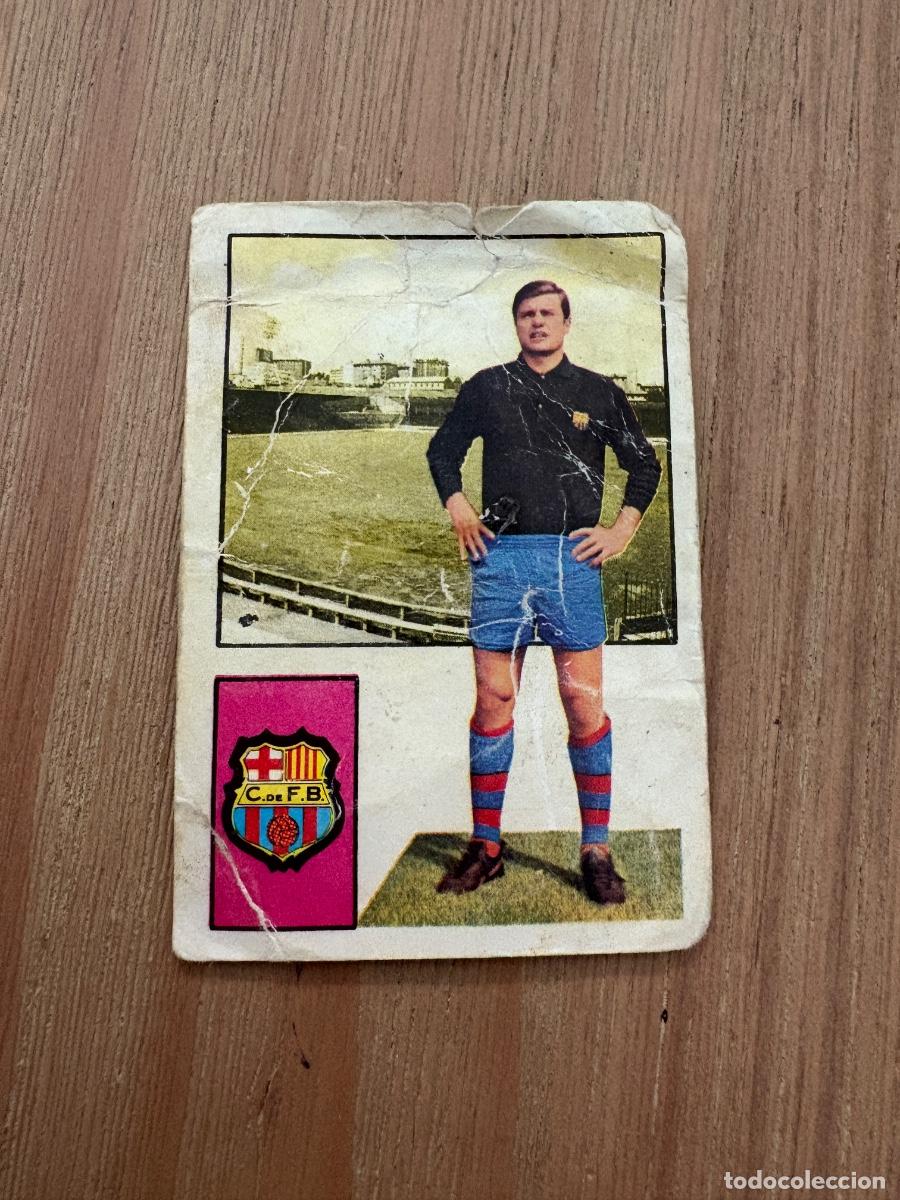 Cromos de F&uacute;tbol: 21. CROMO DESPEGADO LIGA FHER MORA BARCELONA 1974-75 74&ndash;75