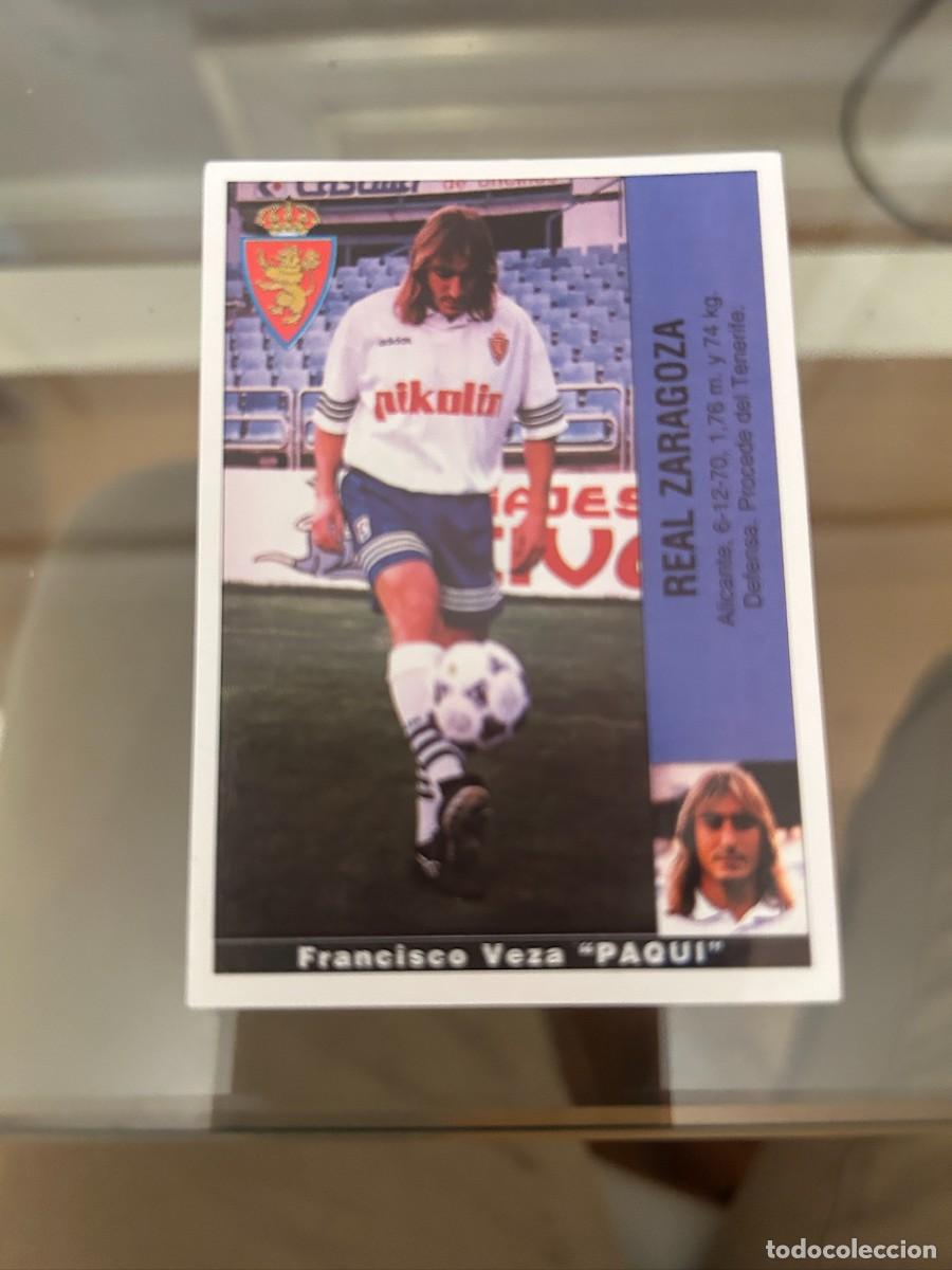 Cromos de F&uacute;tbol: paqui zaraoza liga 95 96 panini nuevo