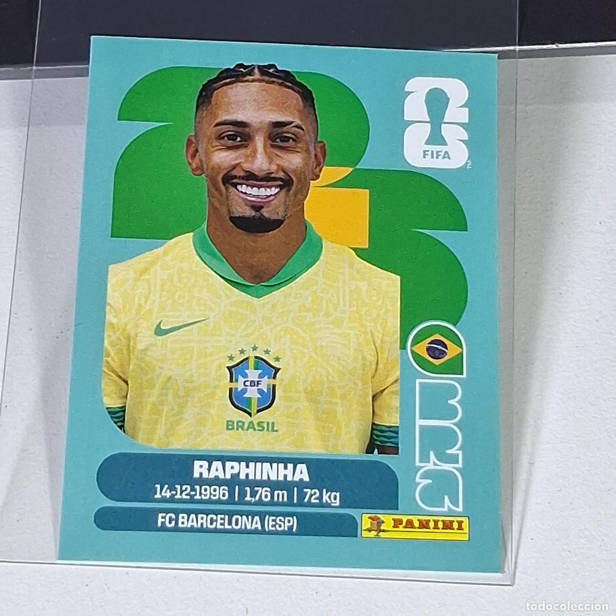 Cromos de F&uacute;tbol: A36 BRA19 RAPHINHA 19 BRAZIL BRASIL BRA MUNDIAL FIFA WORLD CUP 2026 STICKER PANINI