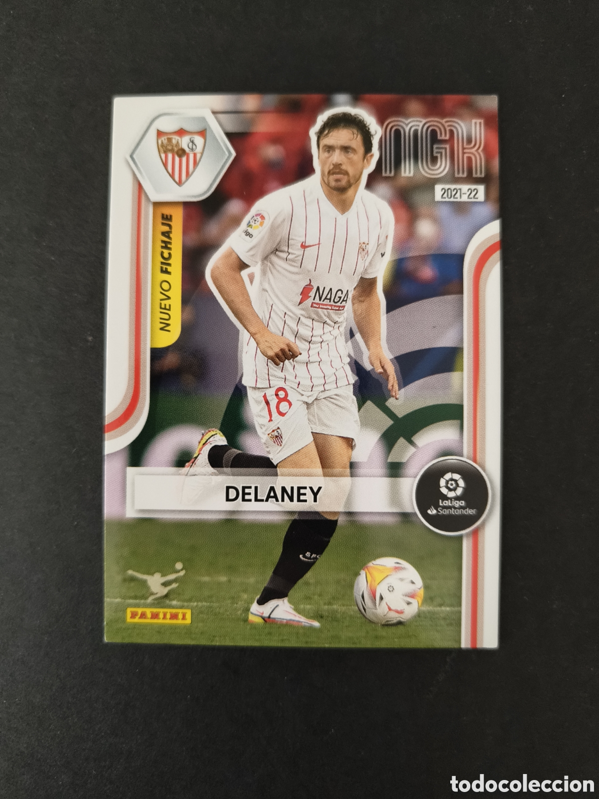 Cromos de F&uacute;tbol: Megacracks 2021/22 483 Delaney Sevilla Nuevo Fichaje