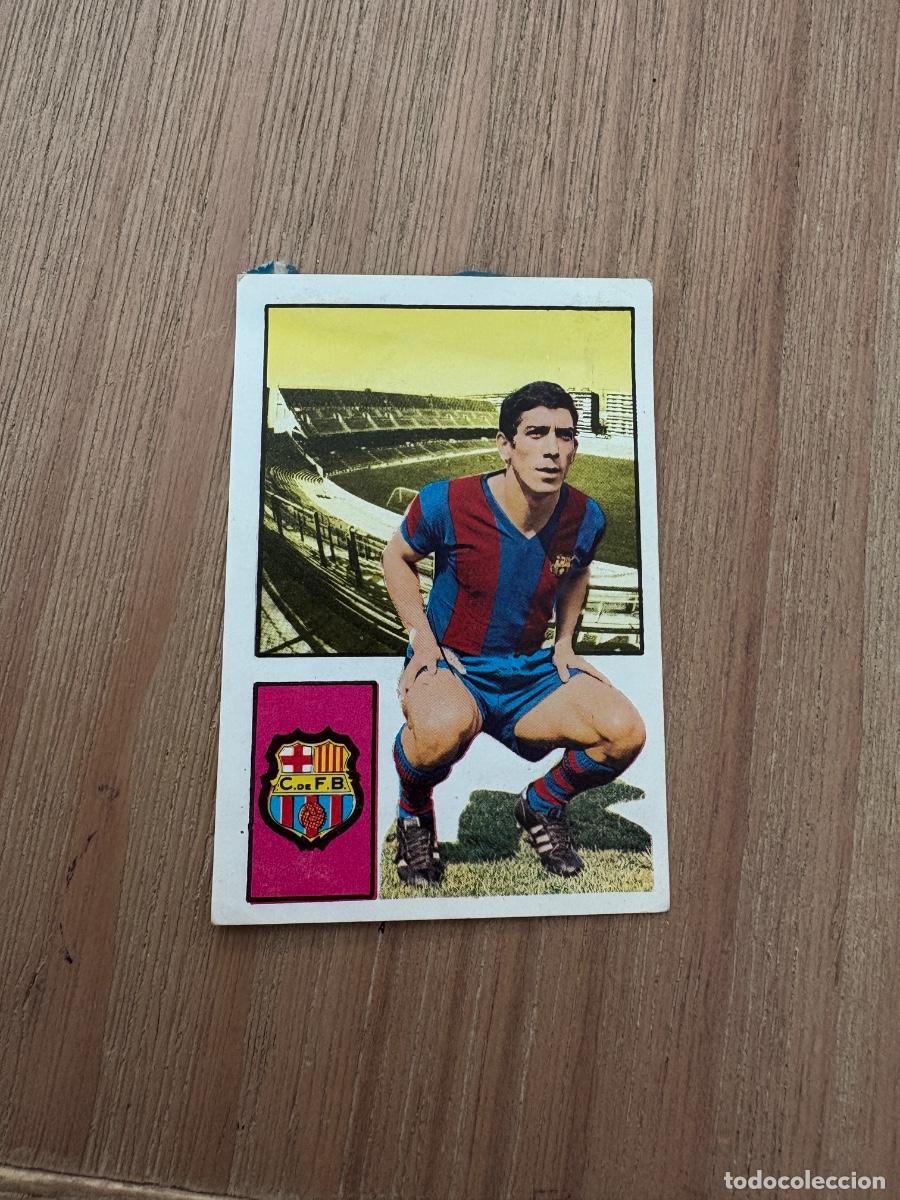 Cromos de F&uacute;tbol: 21. CROMO DESPEGADO LIGA FHER JUANITO BARCELONA 1974-75 74&ndash;75