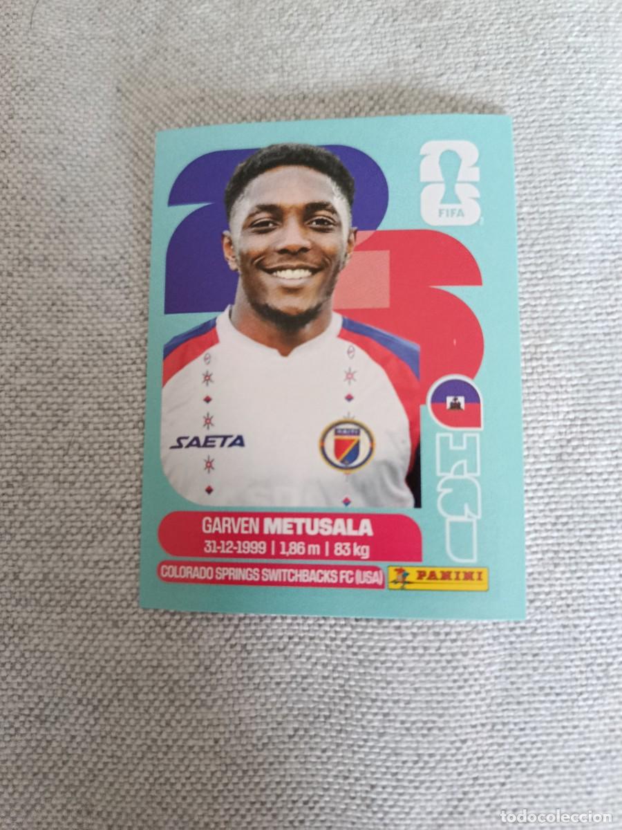 Cromos de F&uacute;tbol: Panini Mundial 2026 Estados Unidos-Mexico. 8- Metusala. Hait&iacute;. Nunca pegado.