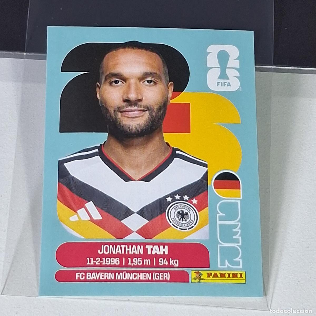 Cromos de F&uacute;tbol: A36 GER3 JONATHAN TAH 3 ALEMANIA GERMANY GER MUNDIAL FIFA WORLD CUP 2026 STICKER PANINI