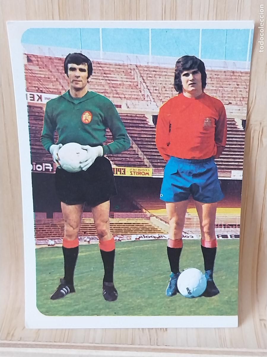Cromos de F&uacute;tbol: IRIBAR - CAMACHO SELECCION ESPA&Ntilde;A RUIROMER A&Ntilde;O 1975 75 76 CROMO 209 +*-++* SIN PEGAR NUNCA ROMERO
