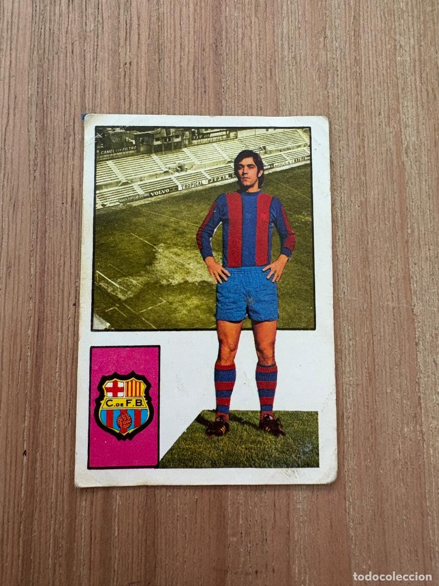 Cromos de F&uacute;tbol: 21. CROMO DESPEGADO LIGA FHER TOME BARCELONA 1974-75 74&ndash;75
