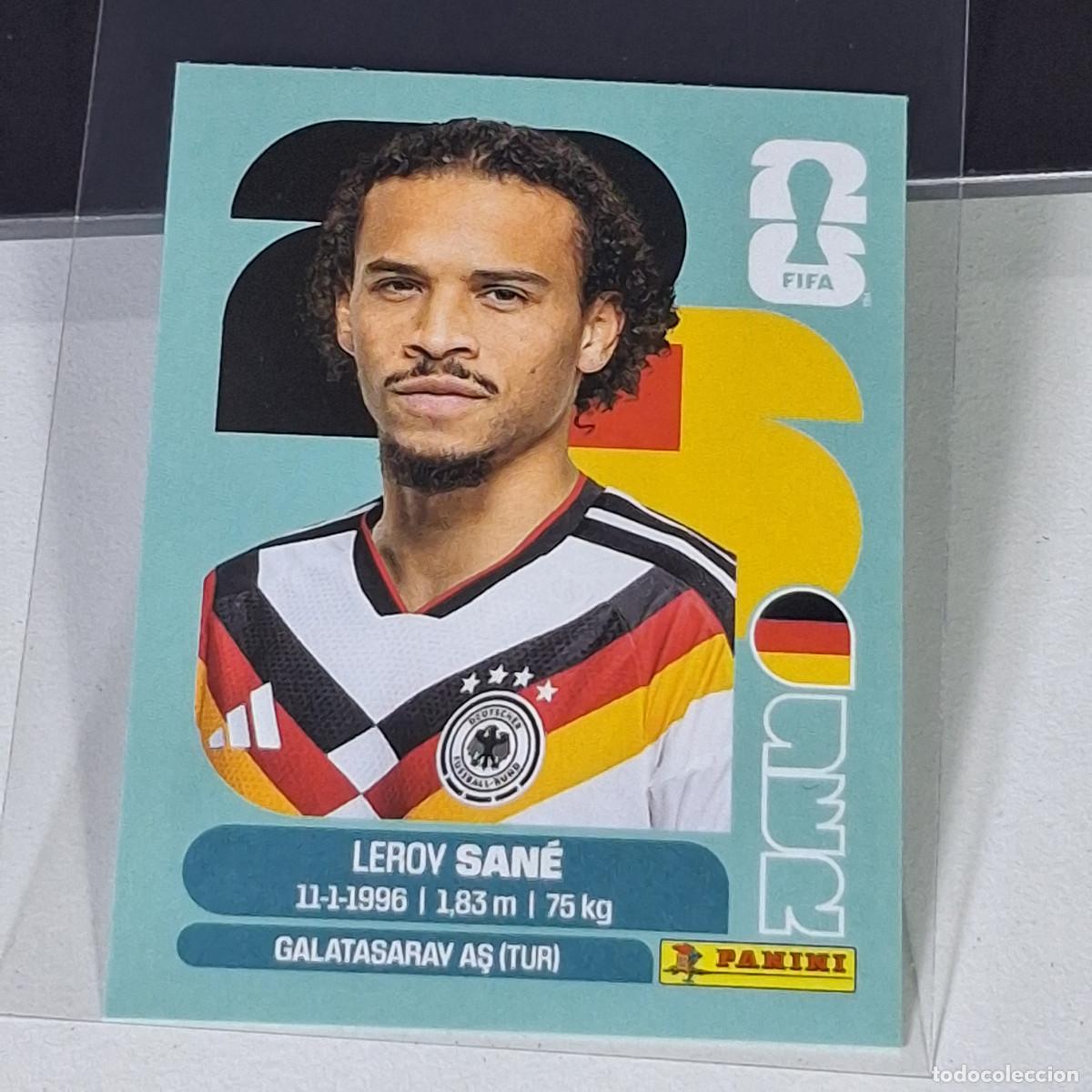 Cromos de F&uacute;tbol: A36 GER18 LEROY SAN&Eacute; 18 ALEMANIA GERMANY GER MUNDIAL FIFA WORLD CUP 2026 STICKER PANINI