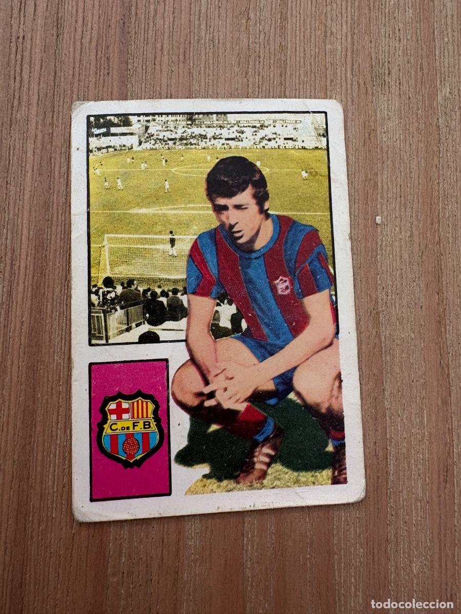 Cromos de F&uacute;tbol: 21. CROMO DESPEGADO LIGA FHER DE LA CRUZ BARCELONA 1974-75 74&ndash;75
