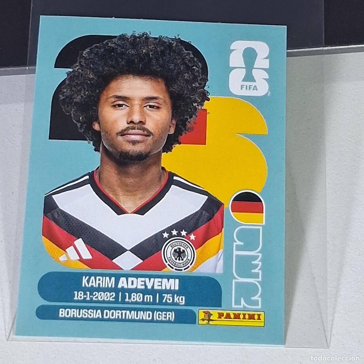 Cromos de F&uacute;tbol: A36 GER19 KARIM ADEYEMI 19 ALEMANIA GERMANY GER MUNDIAL FIFA WORLD CUP 2026 STICKER PANINI