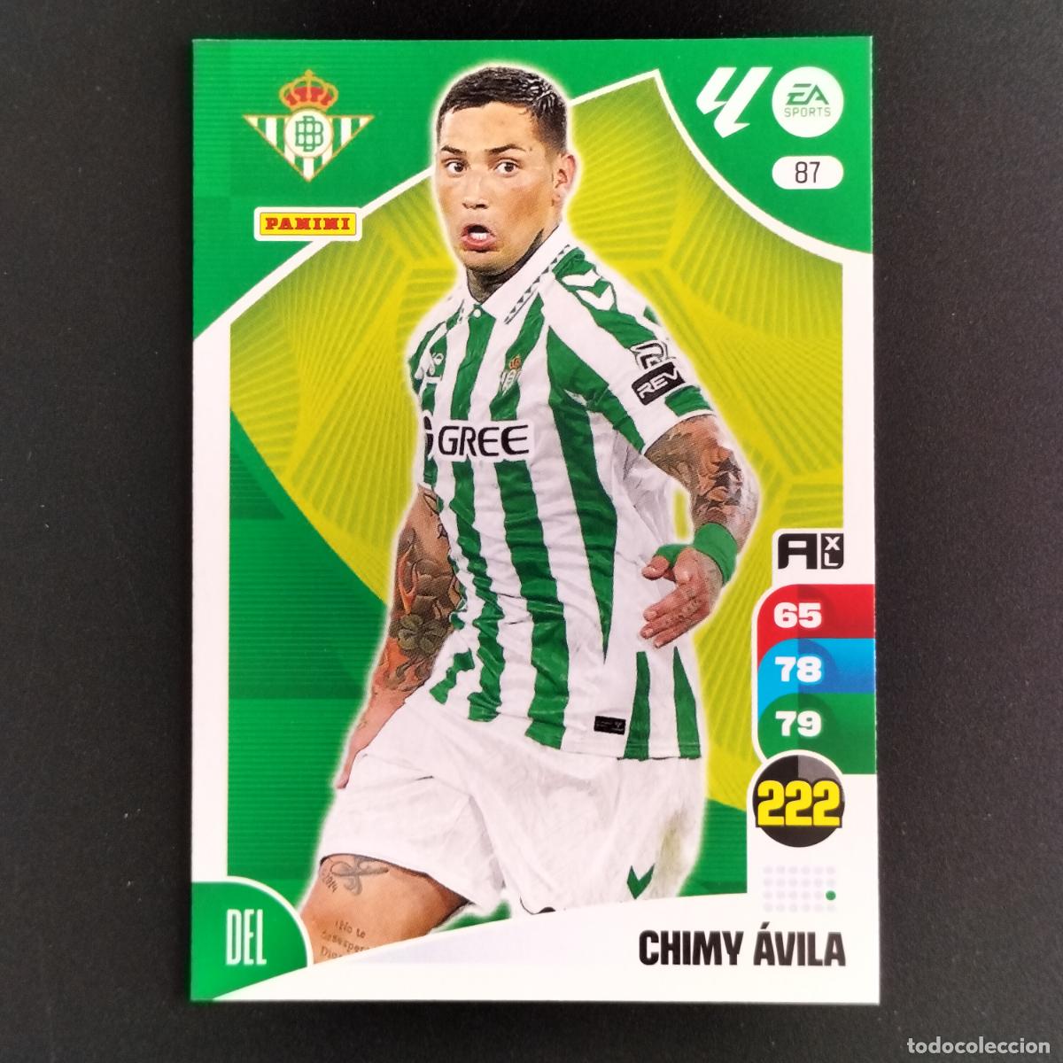Cromos de F&uacute;tbol: 87 CHIMY AVILA BETIS CROMOS ADRENALYN XL LALIGA CARD 2024 2025 24 25 PANINI