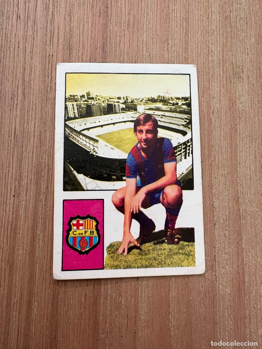 Cromos de F&uacute;tbol: 21. CROMO DESPEGADO LIGA FHER COSTAS BARCELONA 1974-75 74&ndash;75