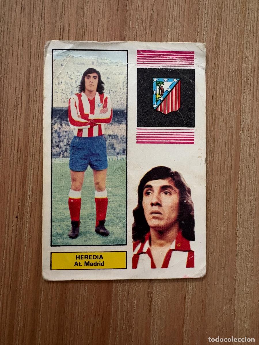 Cromos de f&uacute;tbol: 21. CROMO DESPEGADO LIGA FHER HEREDIA ATL&Eacute;TICO DE MADRID 1974-75 74&ndash;75