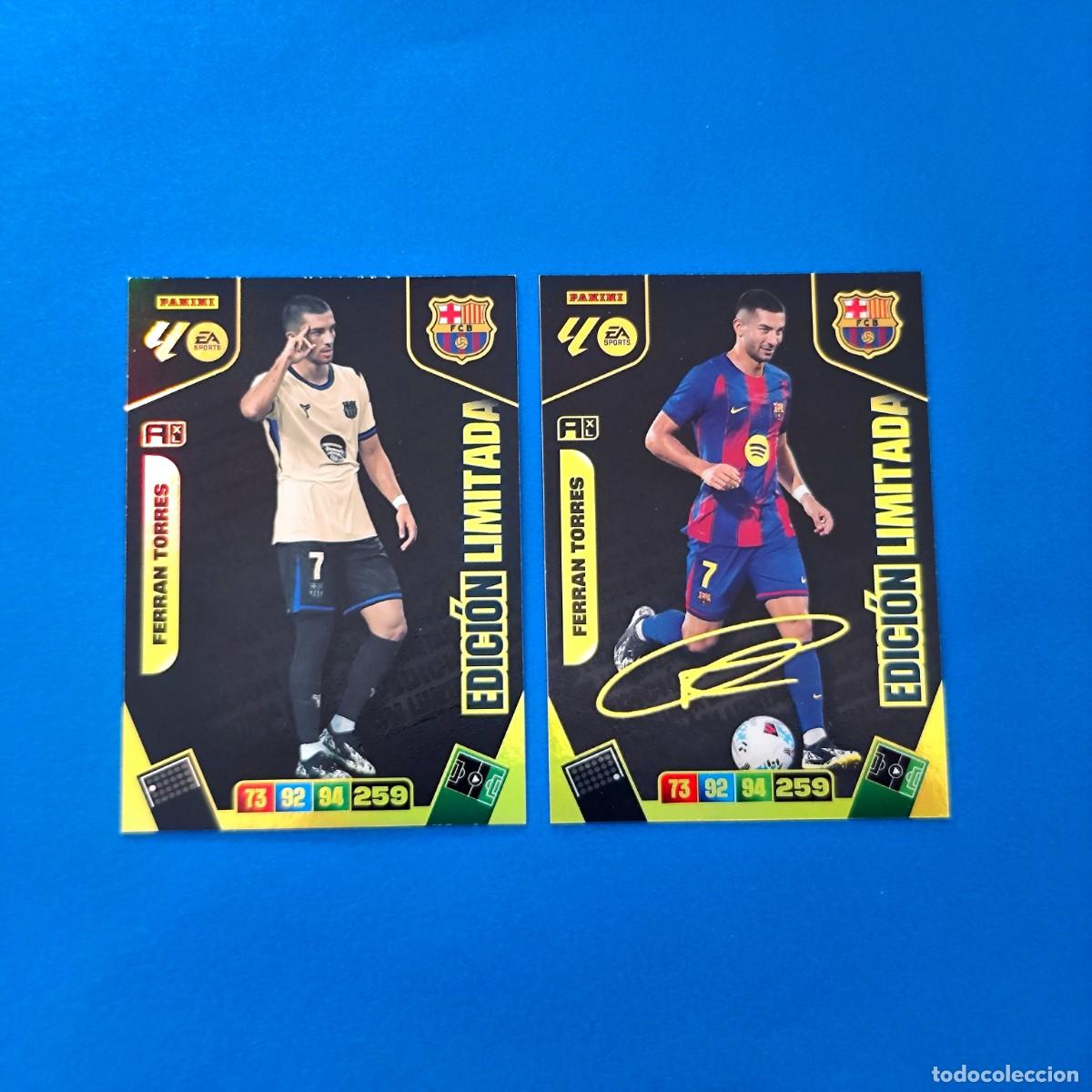 Fu&szlig;ball-Sticker: Adrenalyn 2025 2026 / 25 26 Edici&oacute;n limitada firmada y sin firmar Ferr&aacute;n Torres Barcelona