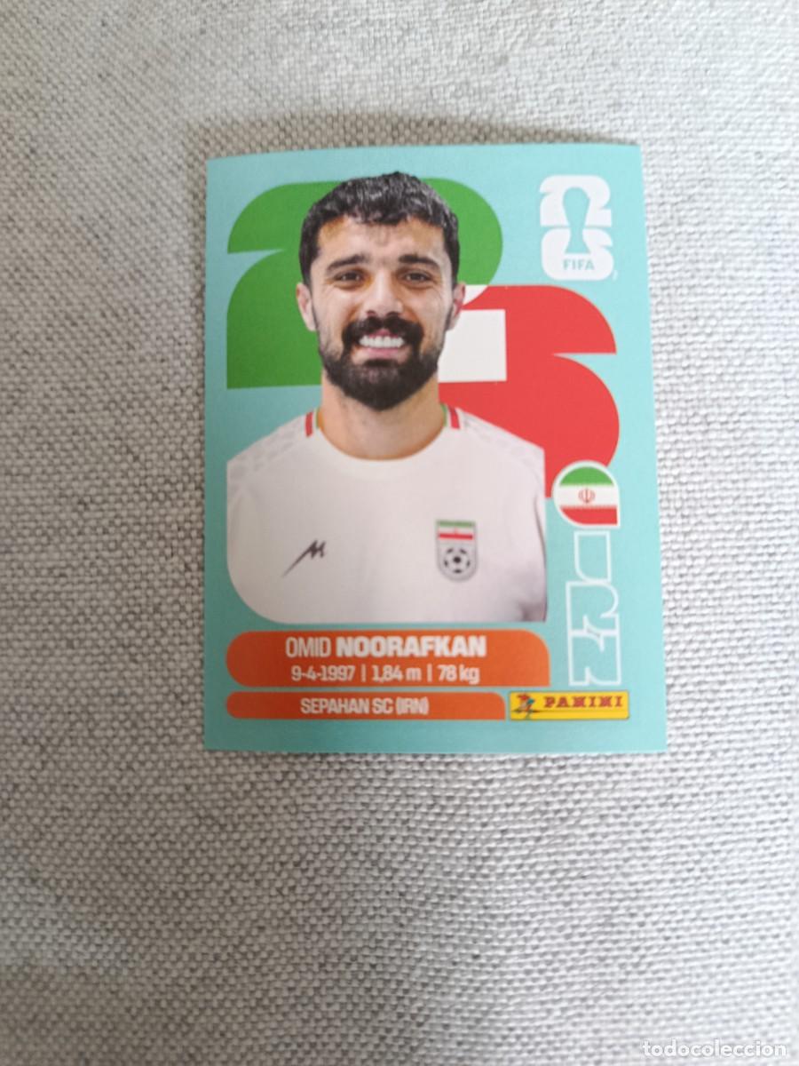 Fu&szlig;ball-Sticker: Panini Mundial 2026 Estados Unidos-Mexico. 14- Noorafkan. Ir&aacute;n. Nunca pegado.