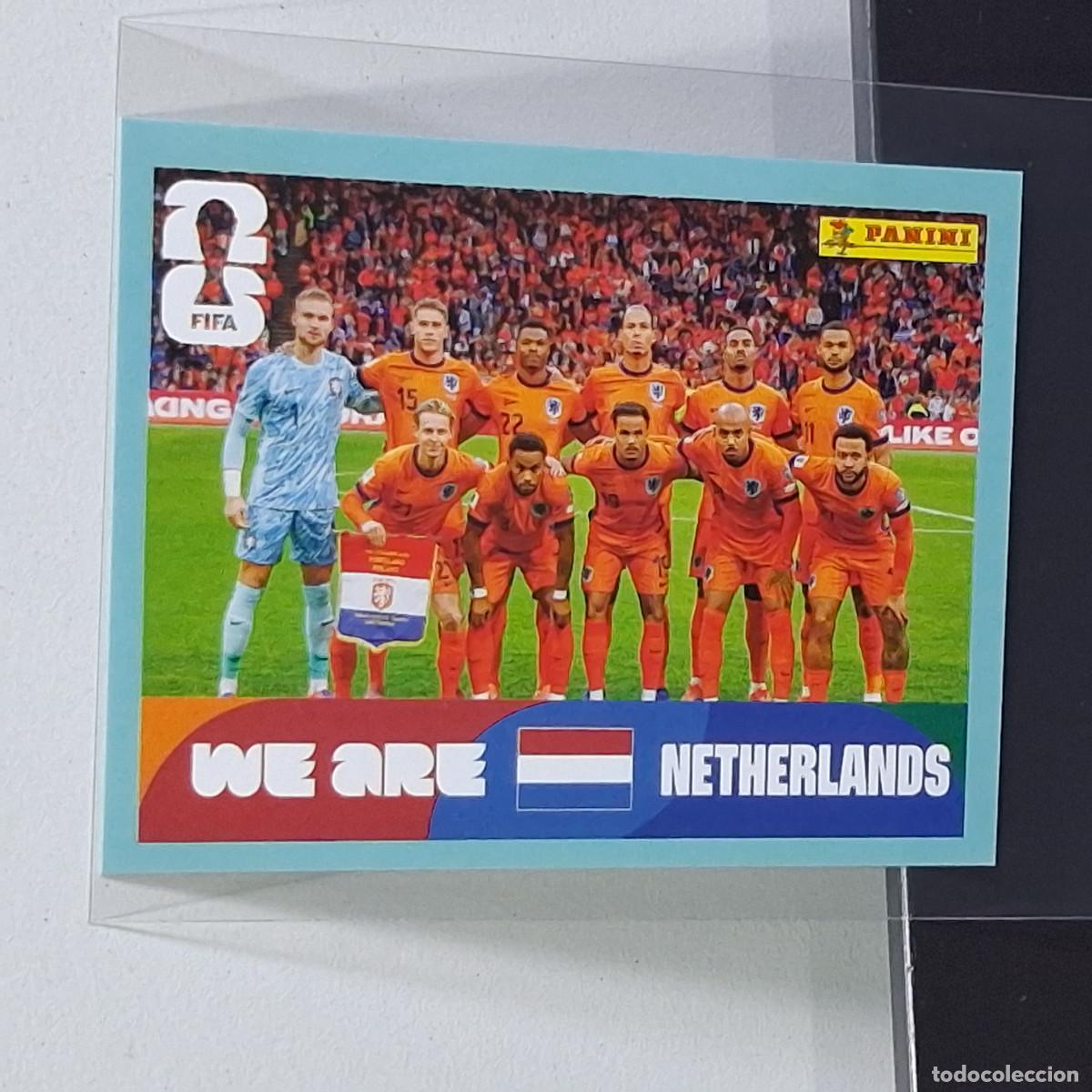 Cromos de F&uacute;tbol: A36 NED13 TEAM PHOTO EQUIPO 13 PA&Iacute;SES BAJOS HOLANDA NED MUNDIAL FIFA WORLD CUP 2026 STICKER PANINI