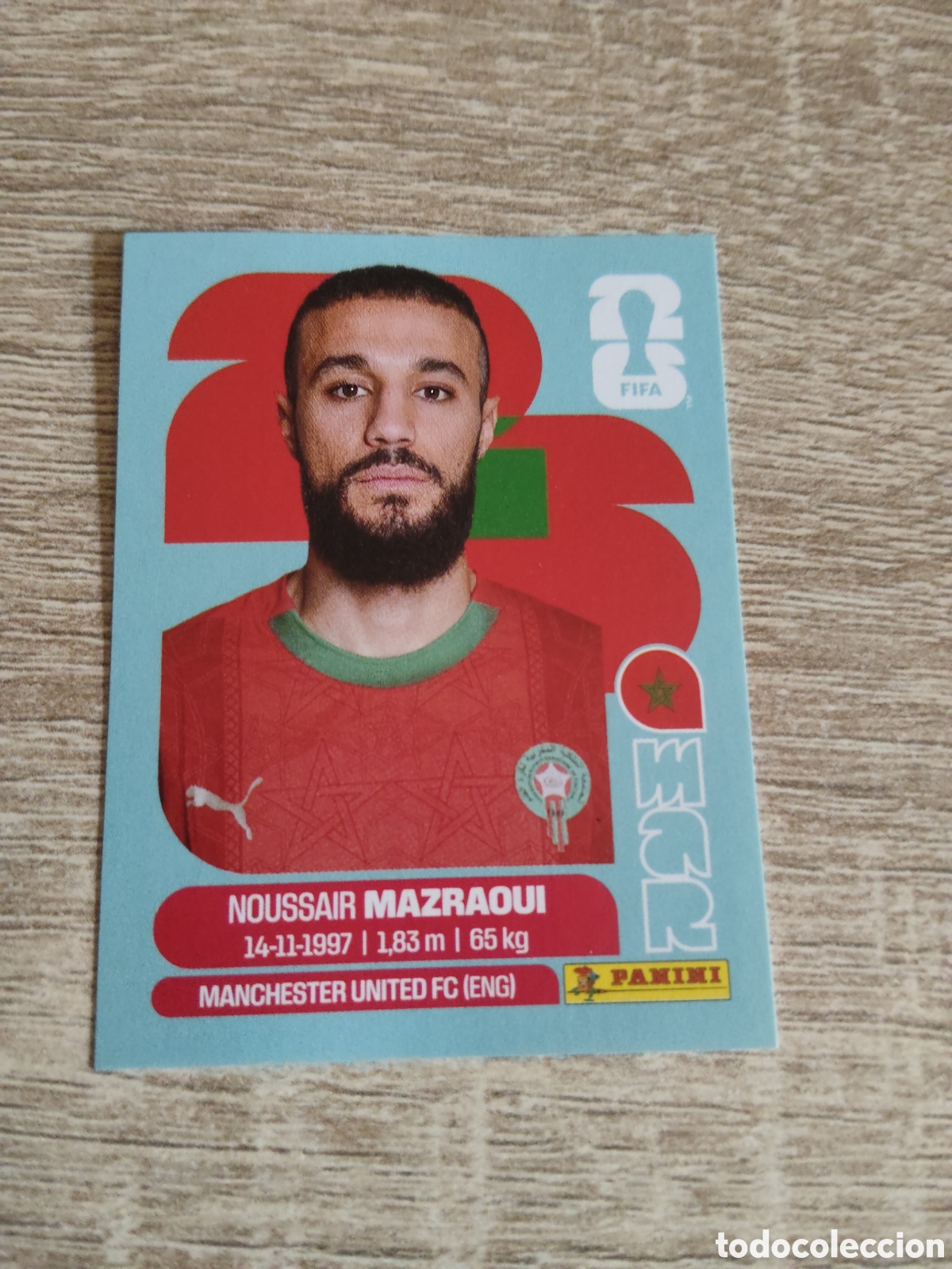 Cromos de F&uacute;tbol: Panini mundial 2026 MAR 5 Noussair Mazraoui Marruecos
