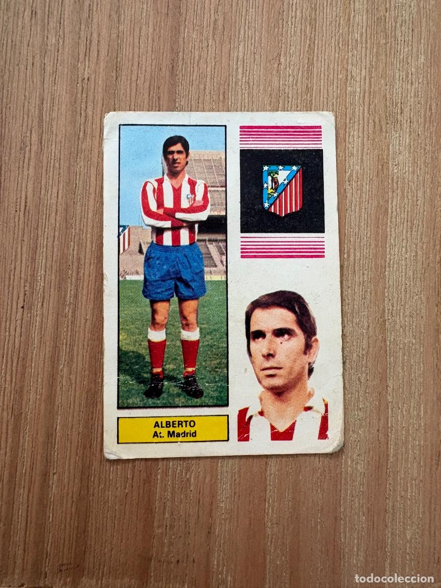 Cromos de F&uacute;tbol: 21. CROMO DESPEGADO LIGA FHER ALBERTO ATL&Eacute;TICO DE MADRID 1974-75 74&ndash;75