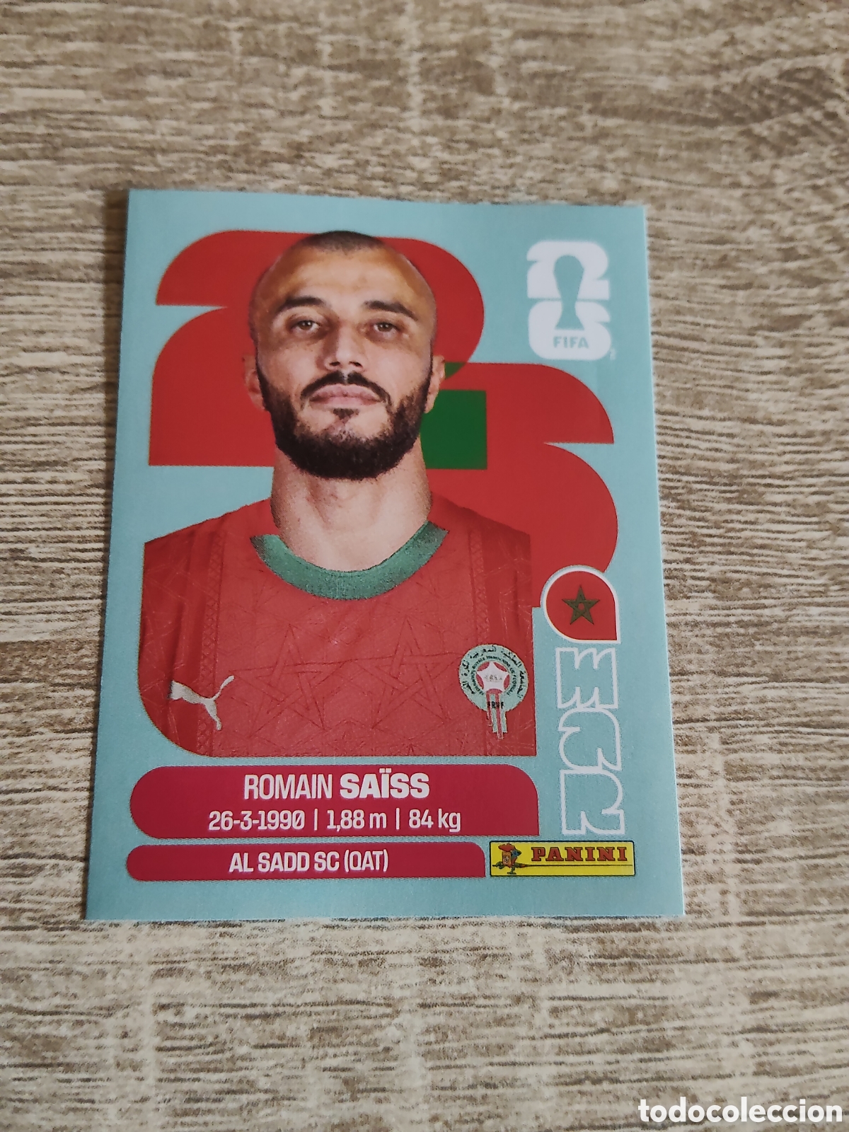 Cromos de F&uacute;tbol: Panini mundial 2026 MAR 7 Romain Saiss Marruecos