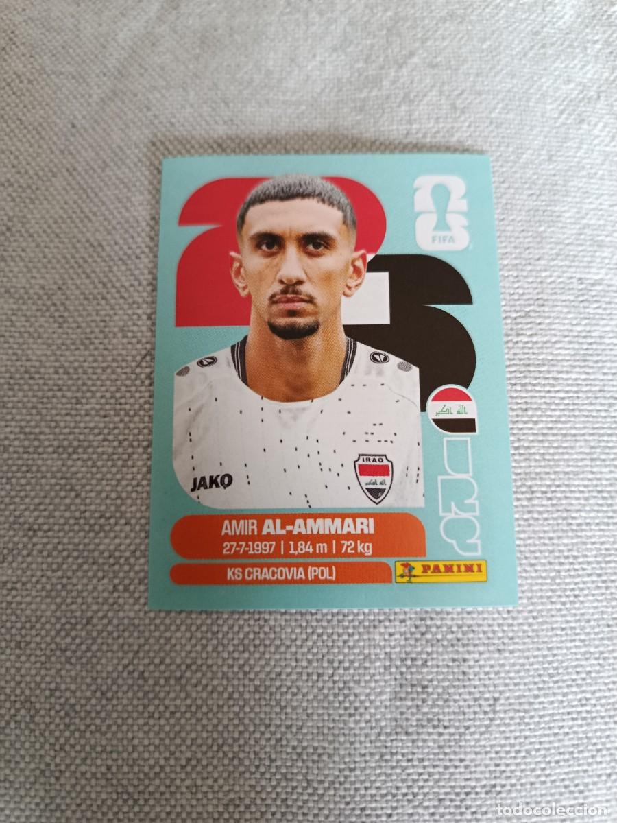 Cromos de F&uacute;tbol: Panini Mundial 2026 Estados Unidos-Mexico. 10- Al-Ammari. Iraq. Nunca pegado.