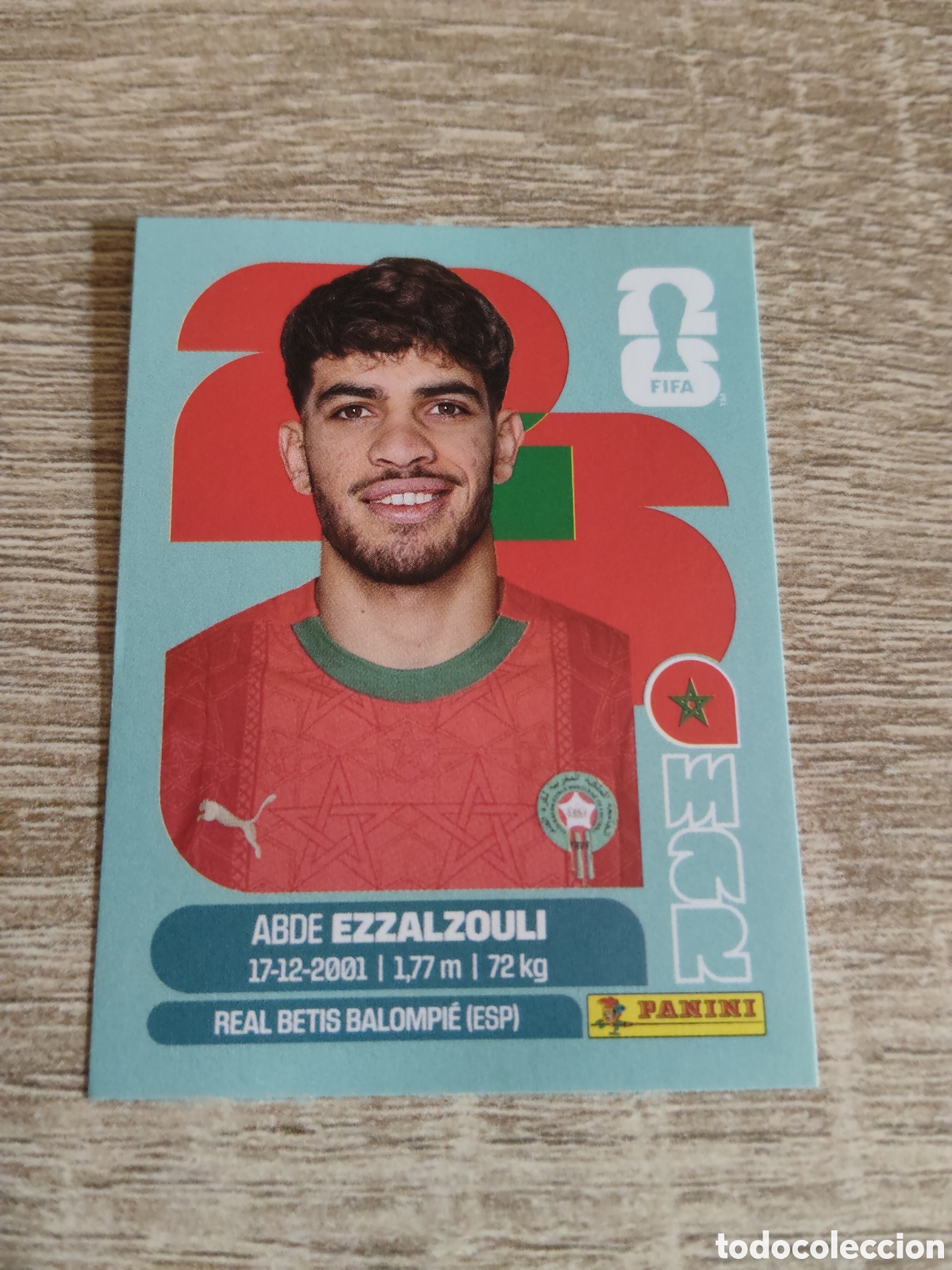 Cromos de F&uacute;tbol: Panini mundial 2026 MAR 17 Abde Ezzalzouli Marruecos