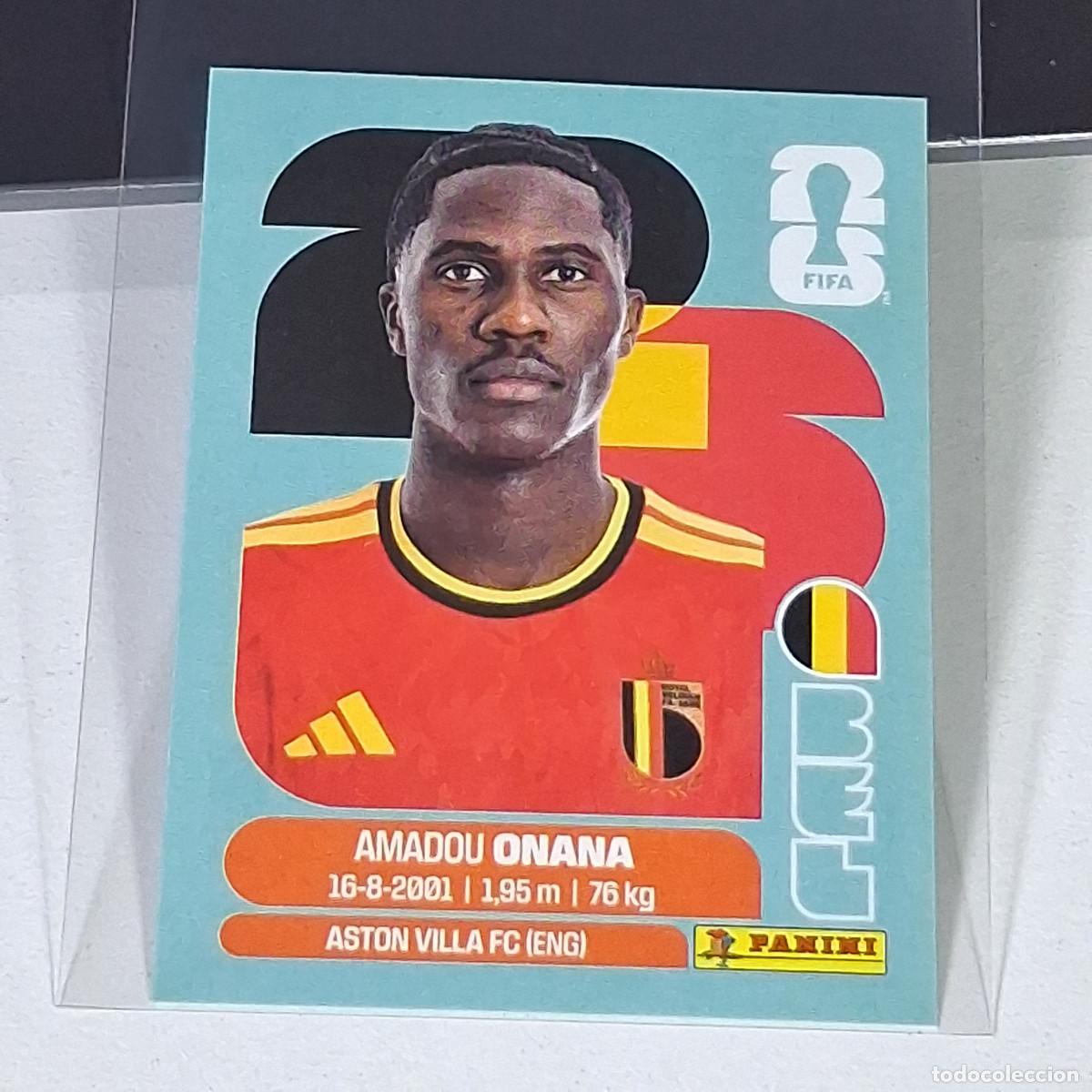 Cromos de F&uacute;tbol: A36 BEL10 AMADOU ONANA 10 B&Eacute;LGICA BELGIUM MUNDIAL FIFA WORLD CUP 2026 STICKER PANINI