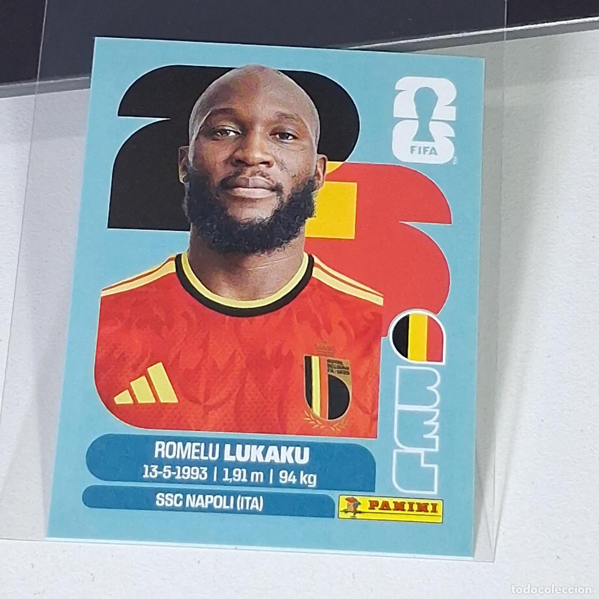 Cromos de F&uacute;tbol: A36 BEL20 ROMELU LUKAKU 20 B&Eacute;LGICA BELGIUM MUNDIAL FIFA WORLD CUP 2026 STICKER PANINI