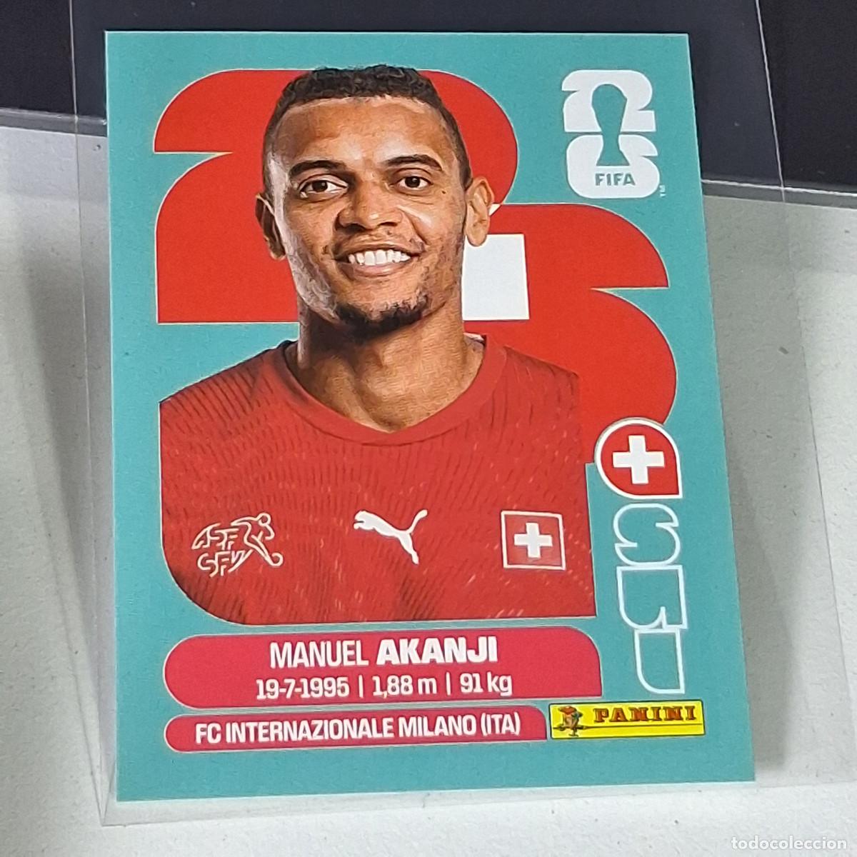 Cromos de F&uacute;tbol: A36 SUI4 MANUEL AKANJI 4 SUIZA SUI SWITZERLAND MUNDIAL FIFA WORLD CUP 2026 STICKER PANINI