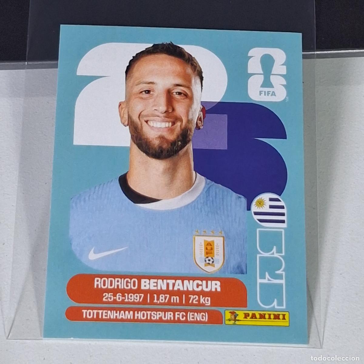 Cromos de F&uacute;tbol: A36 URU12 RODRIGO BENTANCUR 12 URUGUAY URU MUNDIAL FIFA WORLD CUP 2026 STICKER PANINI