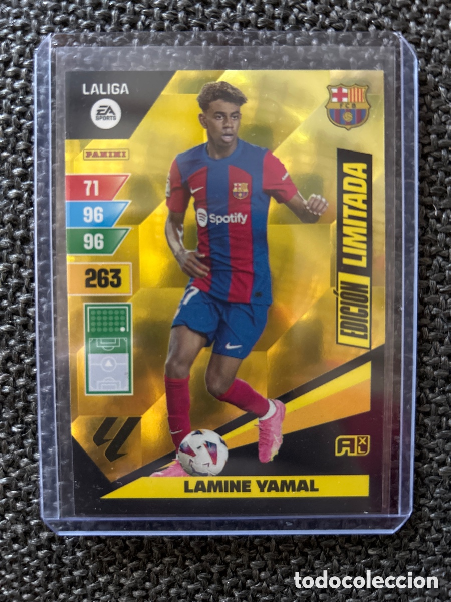 Cromos de F&uacute;tbol: Lamine Yamal 263 Edici&oacute;n limitada Adrenalyn 23-24