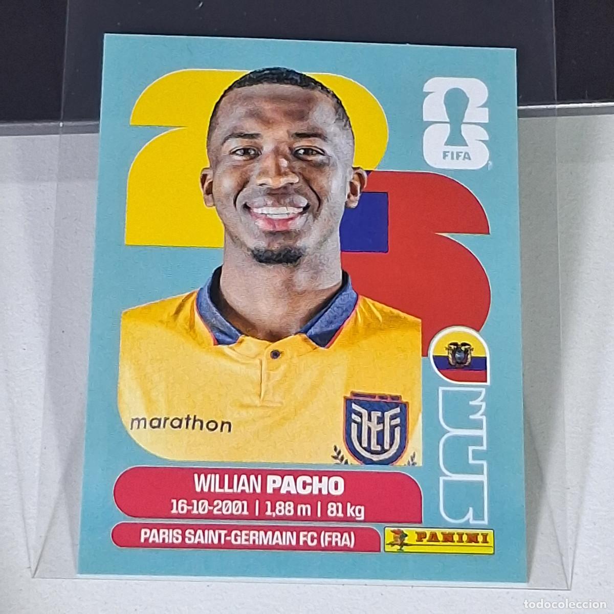Cromos de F&uacute;tbol: A36 ECU6 WILLIAN PACHO 6 ECUADOR ECU MUNDIAL FIFA WORLD CUP 2026 STICKER PANINI