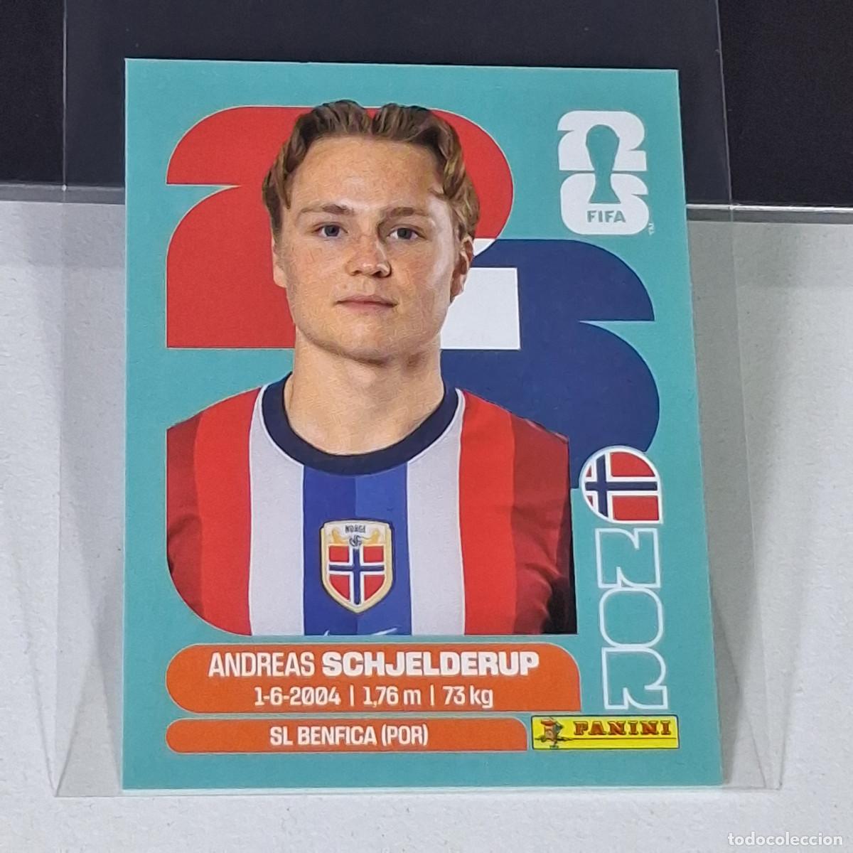 Cromos de F&uacute;tbol: A36 NOR12 ANDREAS SCHJELDERUP 12 NORUEGA NORWAY NOR MUNDIAL FIFA WORLD CUP 2026 STICKER PANINI