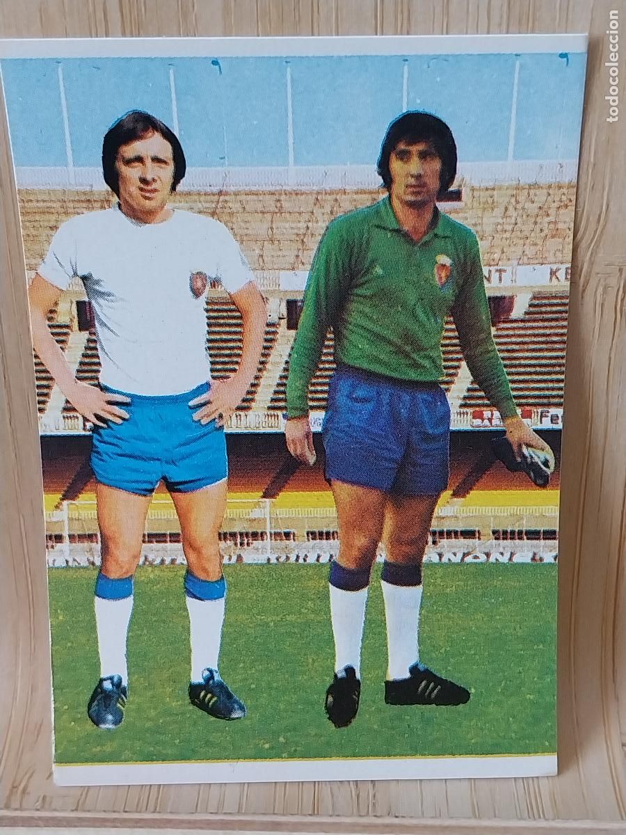 Cromos de F&uacute;tbol: NIEVES - SOTO ZARAGOZA RUIROMER A&Ntilde;O 1975 75 76 CROMO 142 +*+ SIN PEGAR NUNCA ROMERO