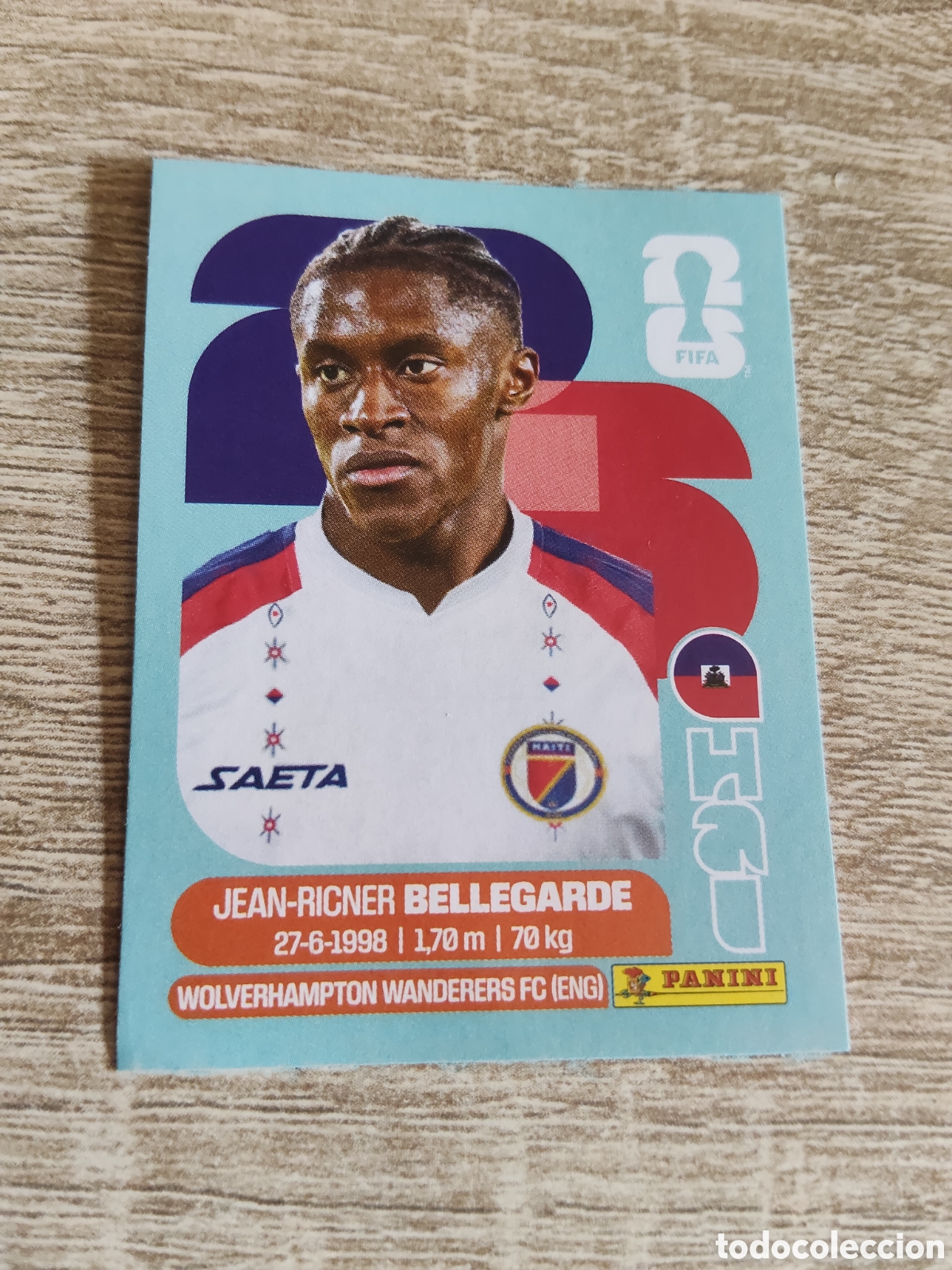 Cromos de F&uacute;tbol: Panini mundial 2026 HAI 12 Jean-Ricner Bellegarde Hait&iacute;