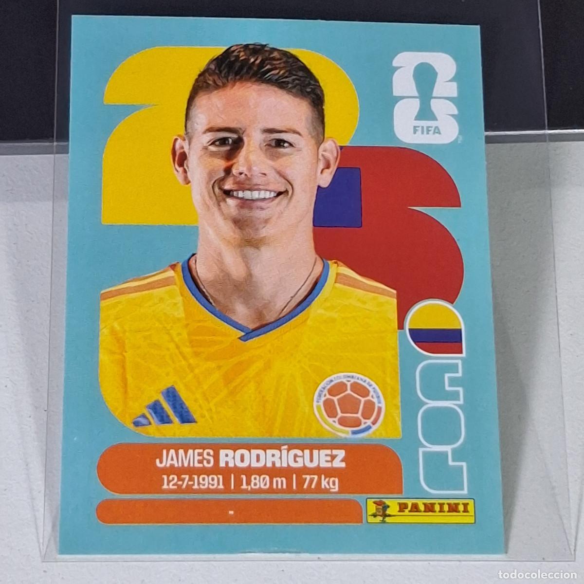 Cromos de F&uacute;tbol: A36 COL 14 COL14 JAMES RODR&Iacute;GUEZ COLOMBIA COL MUNDIAL FIFA WORLD CUP 2026 STICKER PANINI