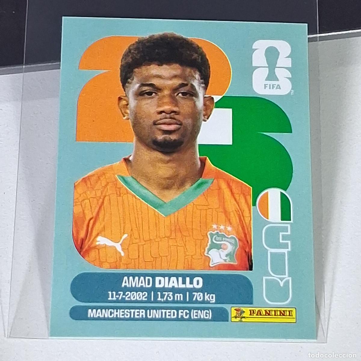 Cromos de F&uacute;tbol: A36 CIV15 AMAD DIALLO 15 CIV COSTA DE MARFIL IVORY MUNDIAL FIFA WORLD CUP 2026 STICKER PANINI