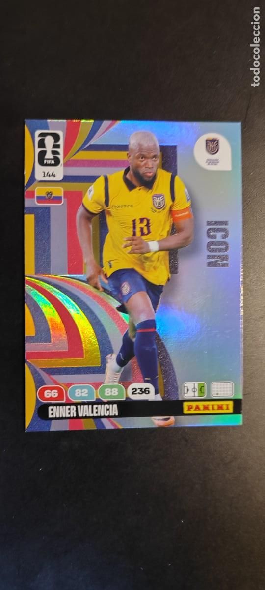 Cromos de Futebol: ADRENALYN XL FIFA WORLD CUP 2026 CARD ICON VALENCIA ECUADOR # 144 PANINI