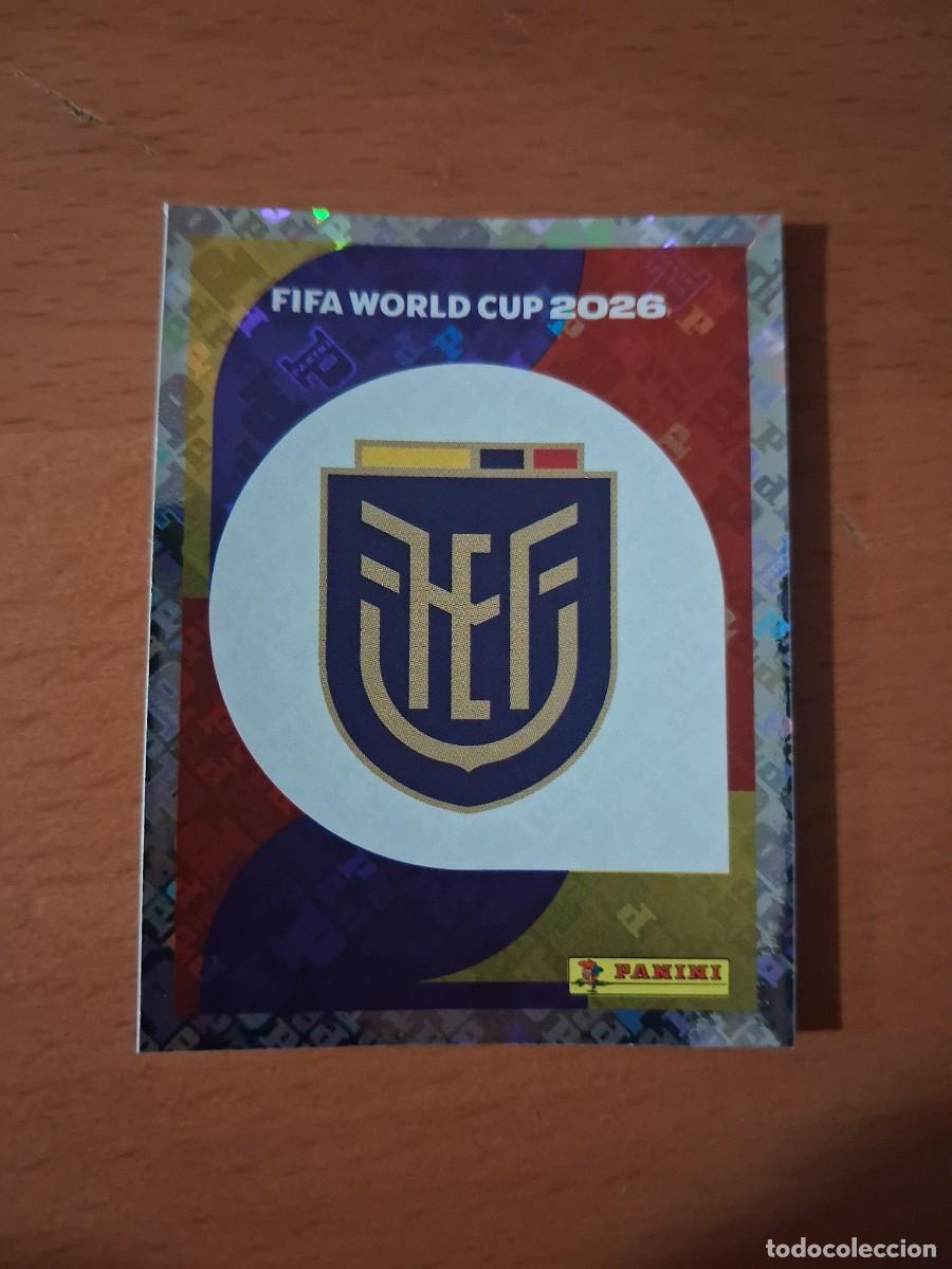 Cromos de F&uacute;tbol: Fifa World Cup 26 Mundial 2026 ECU 1 Ecuador Escudo Logo
