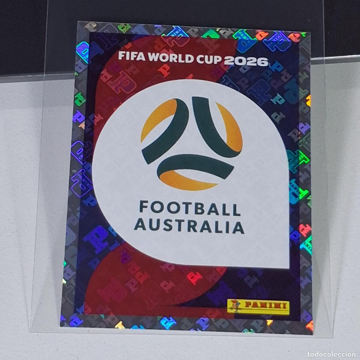 Cromos de F&uacute;tbol: A36 AUS1 EMBLEM ESCUDO 1 AUSTRALIA AUS MUNDIAL FIFA WORLD CUP 2026 STICKER PANINI