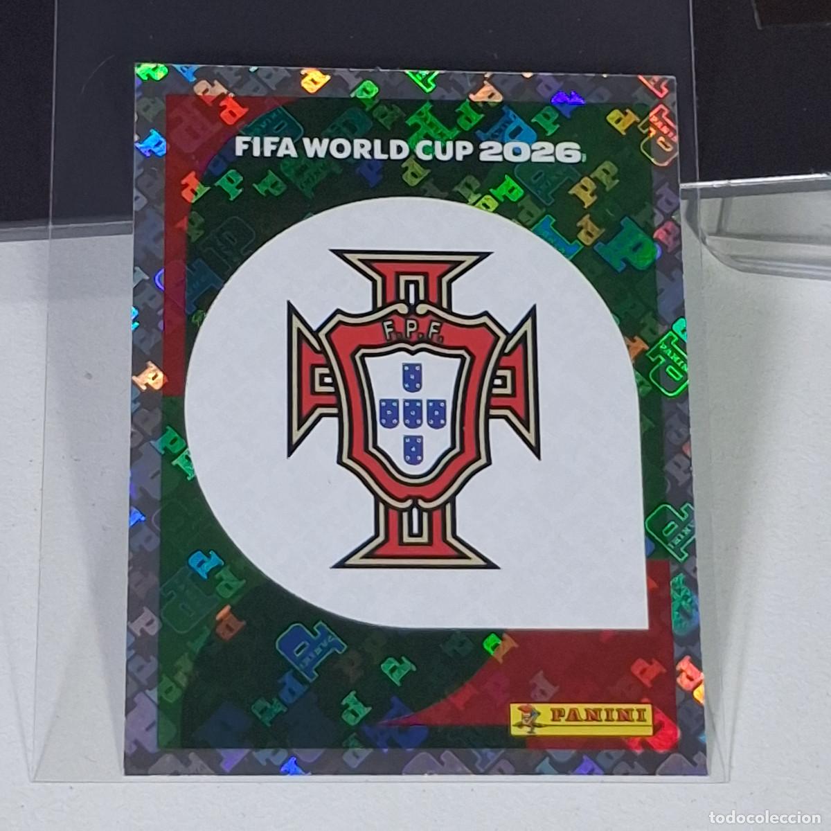 Cromos de F&uacute;tbol: A36 POR 1 POR1 ESCUDO LOGO BADGE PORTUGAL MUNDIAL FIFA WORLD CUP 2026 STICKER PANINI