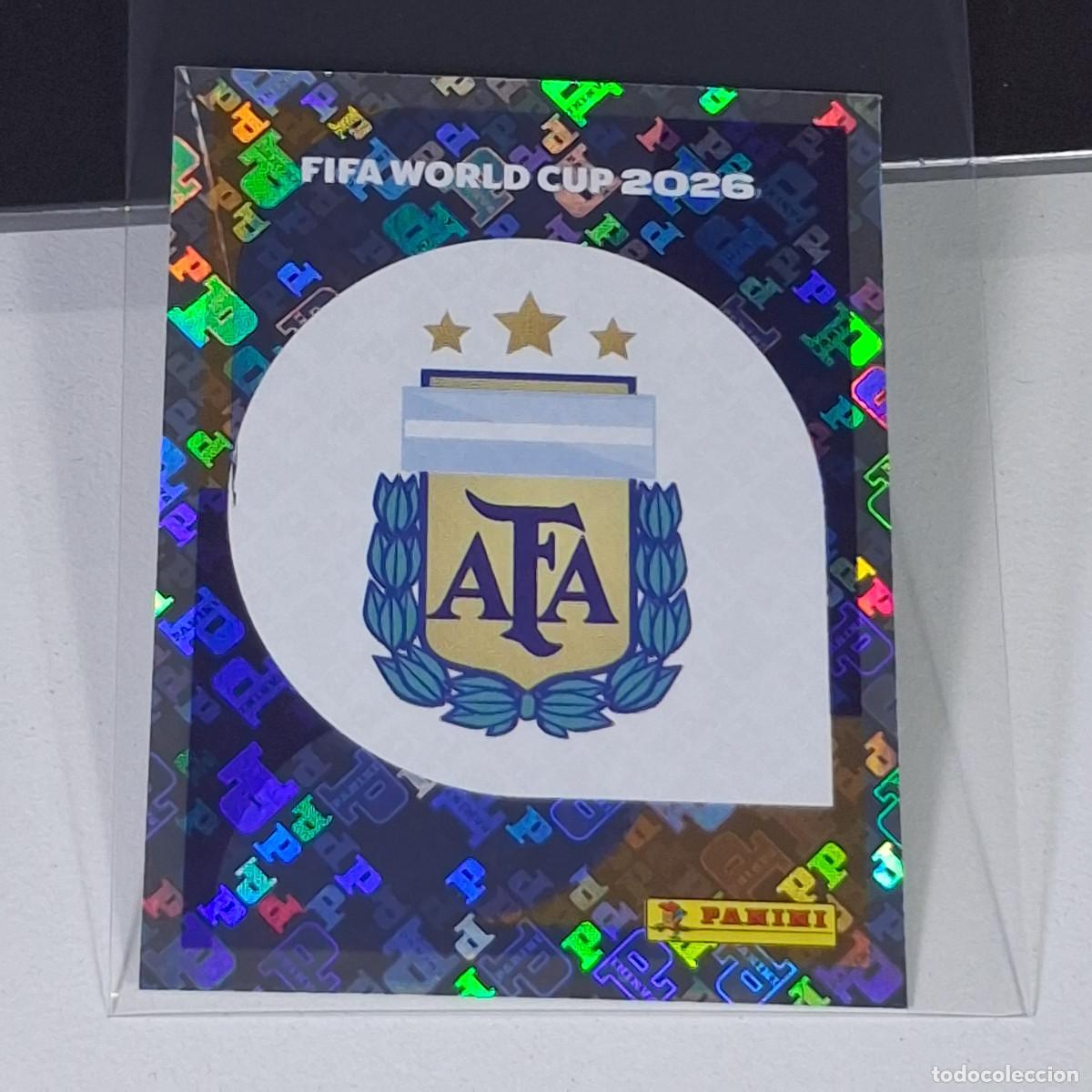 Cromos de F&uacute;tbol: A36 ARG1 EMBLEM ESCUDO 1 ARGENTINA ARG MUNDIAL FIFA WORLD CUP 2026 STICKER PANINI